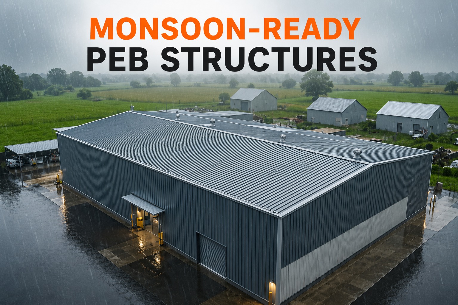 Monsoon-Ready PEB Structures: Why Steel Buildings Perform Better in Indian Weather